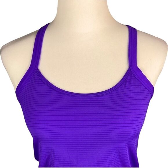 Beyond Yoga Purple Stripe Top, Size XS - Picture 4 of 8